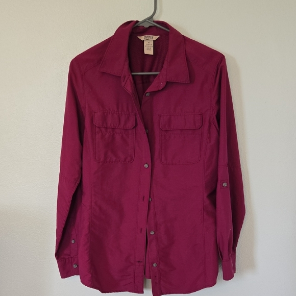 Duluth Trading Co Purple Button Down Shirt Size Medium - Picture 1 of 8